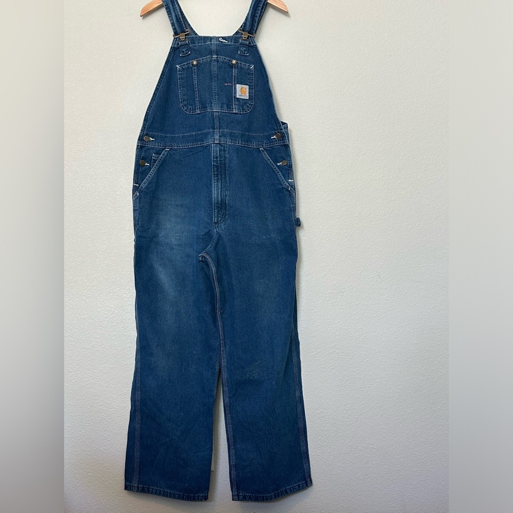 Carhartt Denim Overalls Size 38/30
